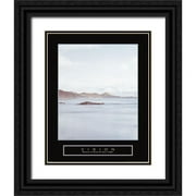 Frontline 15x18 Black Ornate Wood Framed with Double Matting Museum Art Print Titled - Vision - La Plage