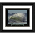 thumbnail image 1 of Frontline 18x15 Black Ornate Wood Framed with Double Matting Museum Art Print Titled - Purpose - Crashing Wave, 1 of 4