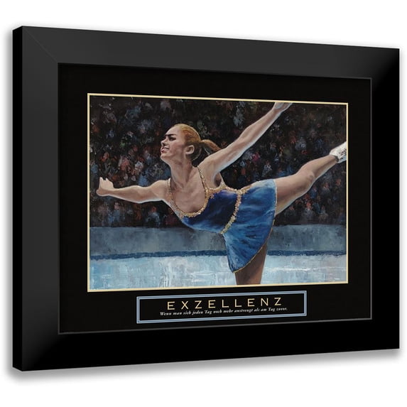 Frontline 24x20 Black Modern Framed Museum Art Print Titled - Exzellenz