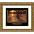 thumbnail image 1 of Frontline 24x20 Gold Ornate Wood Framed with Double Matting Museum Art Print Titled - Working Together - Sculling, 1 of 4