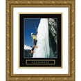 thumbnail image 1 of Frontline 26x32 Gold Ornate Wood Framed with Double Matting Museum Art Print Titled - Challenge - Ice Climber, 1 of 4
