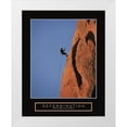 thumbnail image 1 of Frontline 26x32 White Modern Wood Framed Museum Art Print Titled - Determination - Climber, 1 of 4