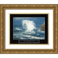 thumbnail image 1 of Frontline 32x26 Gold Ornate Wood Framed with Double Matting Museum Art Print Titled - Integrity - Wave, 1 of 4