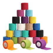 Frontline Breathable Self-Adhesive Bandage Wrap, Tape, 5 Yards, 24 Count Multi-Color
