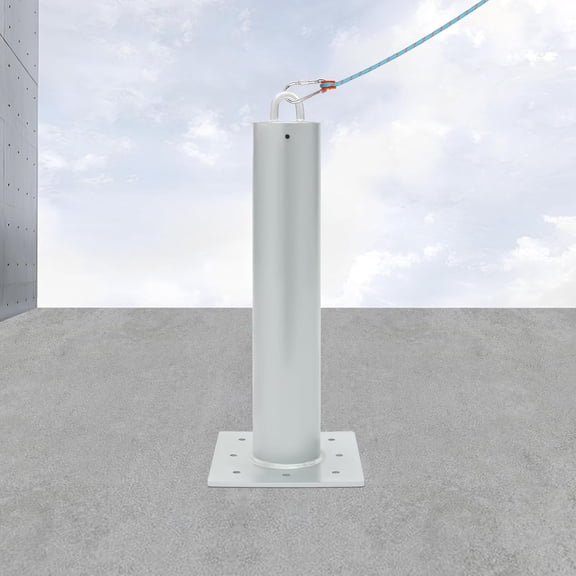 Frontline Fall Protection Commercial Roof Anchor 24" H w/ 8 holes Concrete Anchor