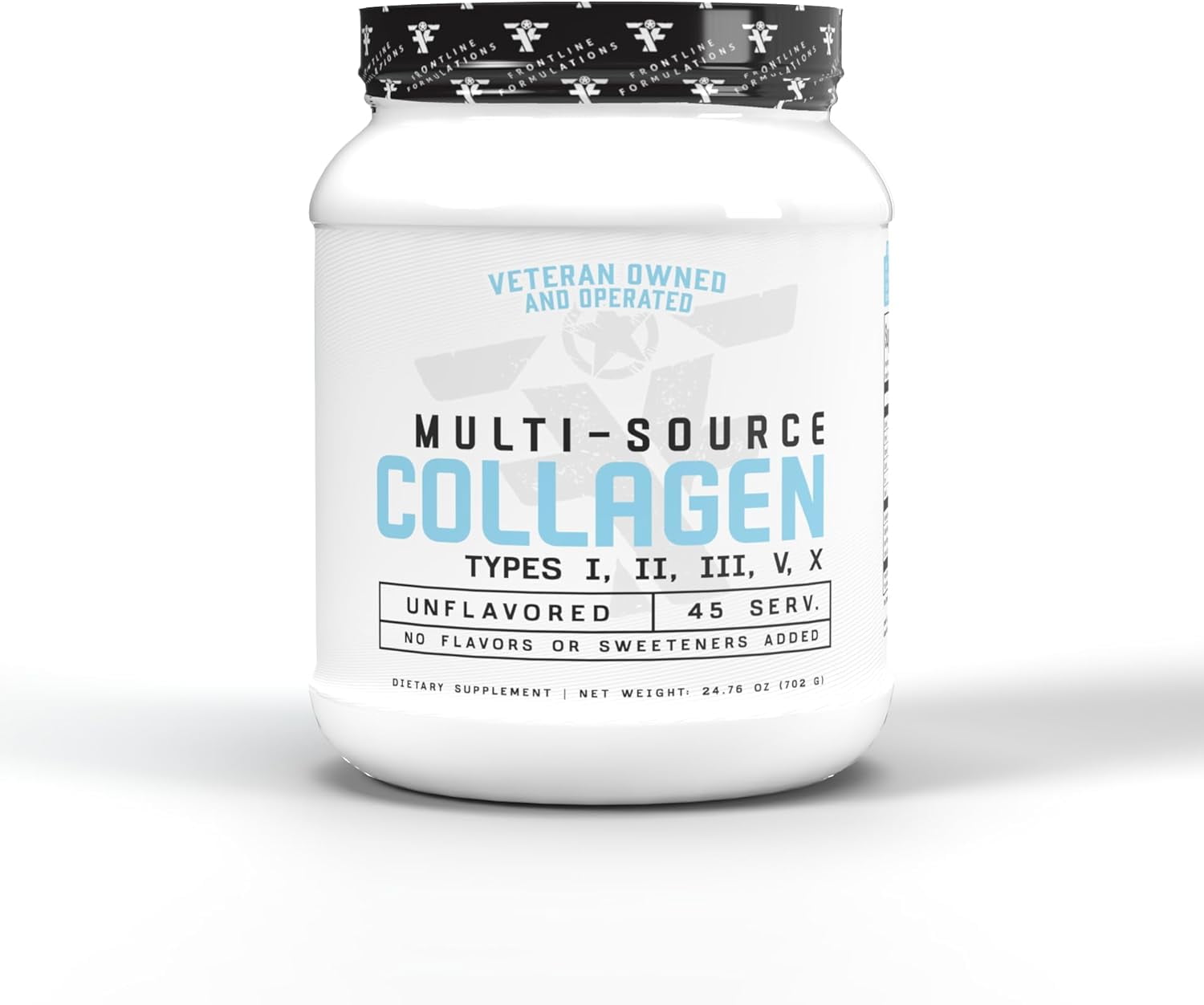 Frontline Formulations Multi-Source Collagen, Promotes Hair, Skin and Nail Health, Unflavored