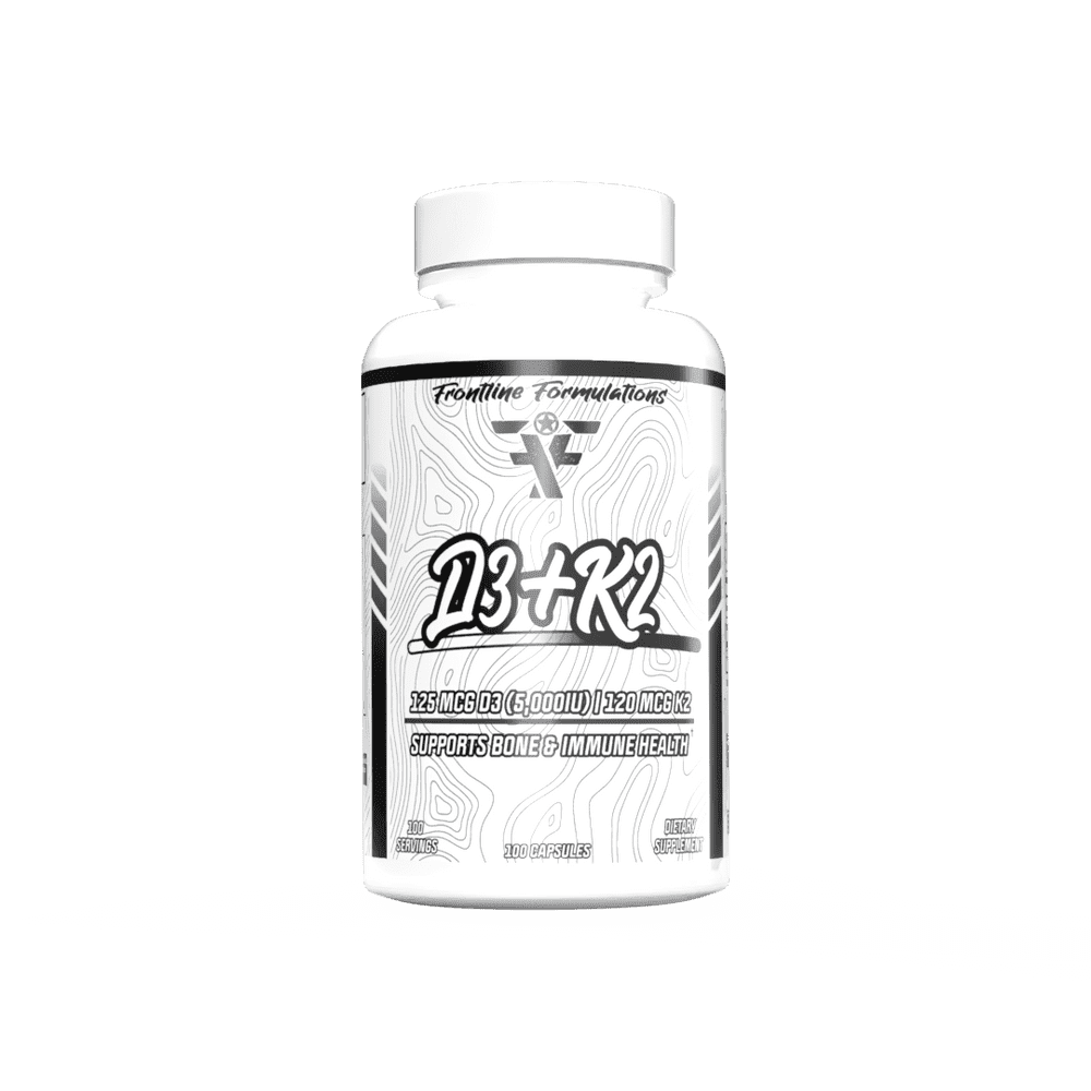 Frontline Formulations Vitamins D3 + K2, Supports Bone & Immune Health, 100 Servings