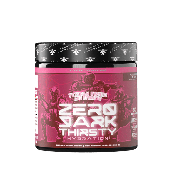 Frontline Formulations Zero Dark Thirsty, Electrolyte Supplement, Hawaiian Punch Flavor, 30 Servings