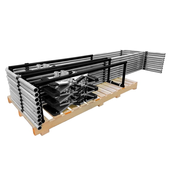 Frontline GUS10HDG Guardrail System Non-Penetrating Complete 100' Kit - OSHA Compliant (Galvanized)