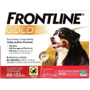 Frontline Gold for Dogs 89-132 lbs Red 3 Month
