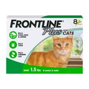 FRONTLINE Plus for Cat & Kitten Flea & Tick Spot Treatment, 8 Count