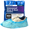 thumbnail image 1 of Frontline Premium Waterproof Disposable Shoe Covers 100 Pack Slip-Resistant Booties Durable Shoe Protectors, 1 of 9