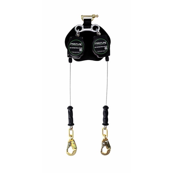 Frontline RPG082SLE Leading Edge Cable Twin Leg 8' SRL with Steel Snap Hook Ends