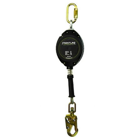 Frontline RPG20 Cable Single Leg 20ft SRL with Steel Snap Hook End| Roofing | Construction | Personal Fall Arrest Protection | Galvanized Steel Retractable Lifeline/Safety Yoyo