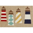 thumbnail image 1 of Frontporch 1401-12 Lighthouses Natural 20 x 30 In. Area Rugs, 1 of 1