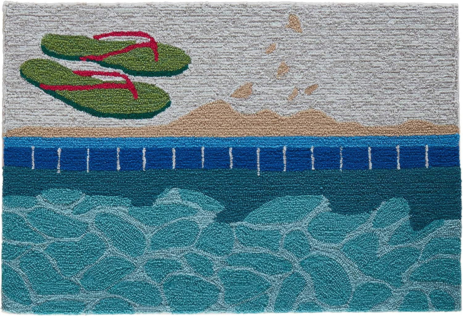 Frontporch Indoor Outdoor Rug Novelty Design Hand Hooked Weather