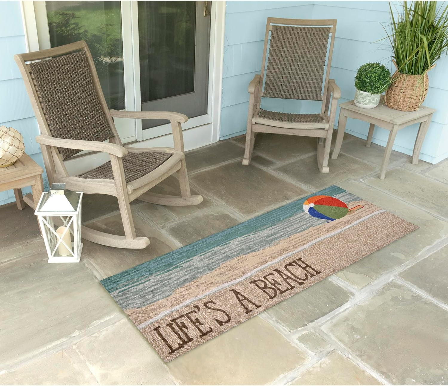 Frontporch Indoor Outdoor Rug - Novelty Design, Hand Hooked, Weather ...