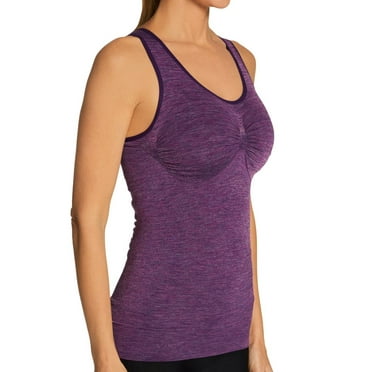 Frontrunner Shaping Sport Tank - Athletic Shapewear by MeMoi Medium / shapewear- Violet Spacedye