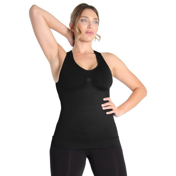 Frontrunner Shaping Sport Tank - Athletic Shapewear by MeMoi X Large / Shapewear- Directorie Blue