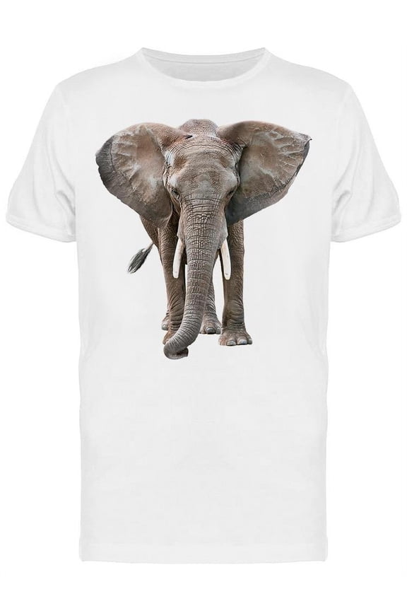 Frontview Big Ears Elephant T-Shirt Men -Image by Shutterstock, Male Small