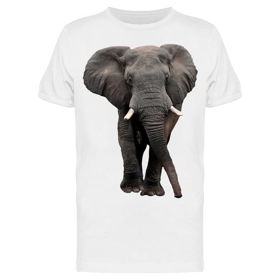 Frontview Of African Elephant Tee Men's -Image by Shutterstock