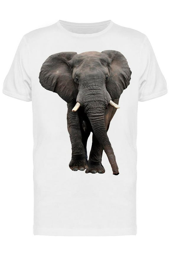 Frontview Of African Elephant T-Shirt Men -Image by Shutterstock, Male x-Large