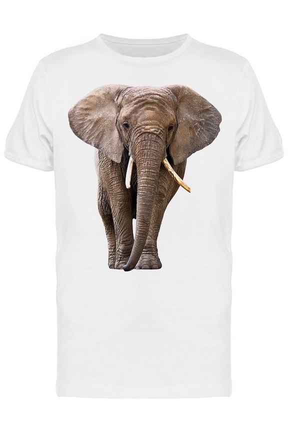 Frontview Of Beautiful Elephant T-Shirt Men -Image by Shutterstock, Male Small