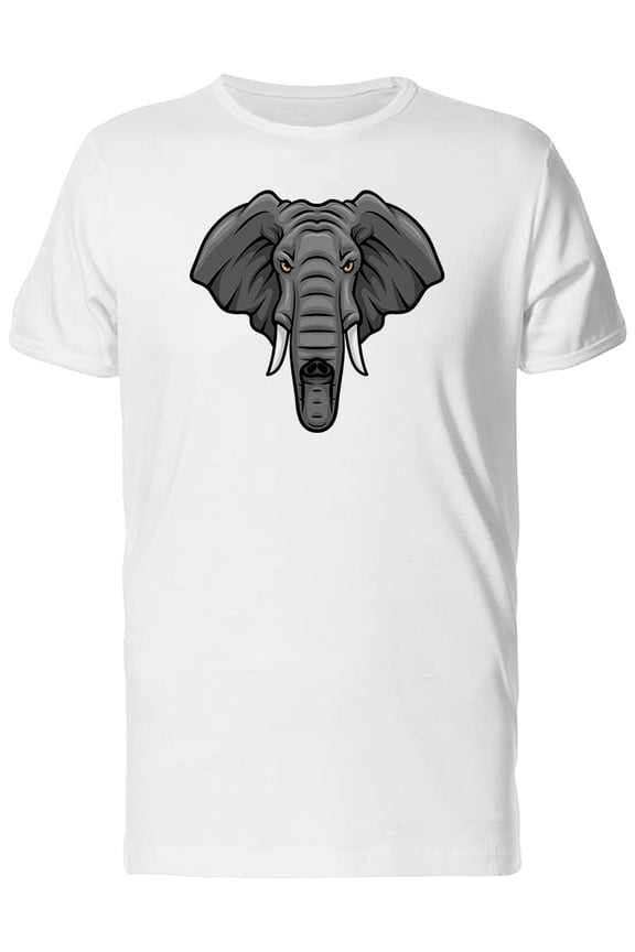 Frontview Of Cartoon Elephant Tee Men's -Image by Shutterstock