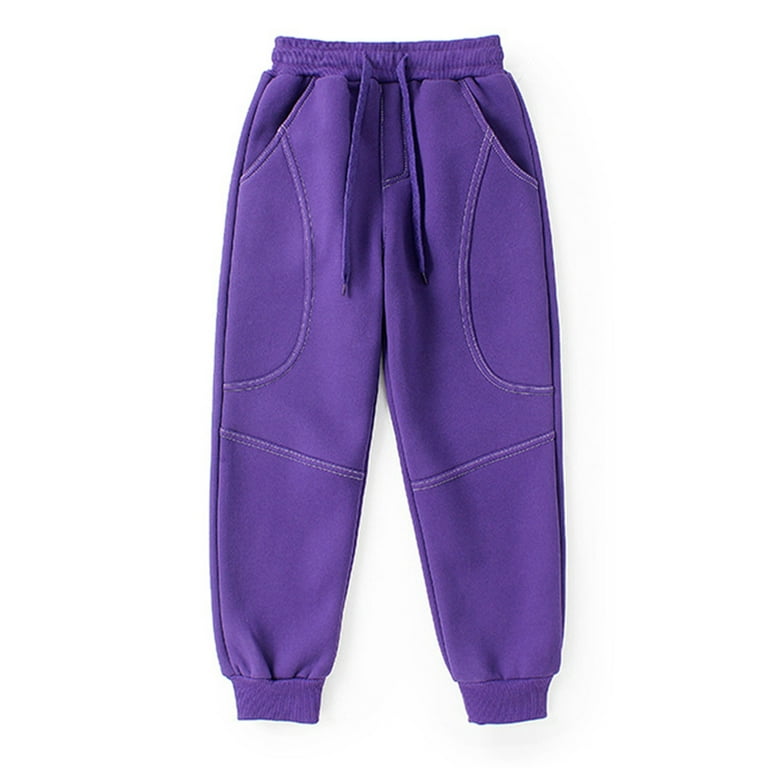 Purple fleece pants 2025