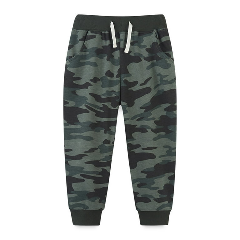 Frontwalk Boys Casual Camo Print Trousers Camouflage Active Jogger