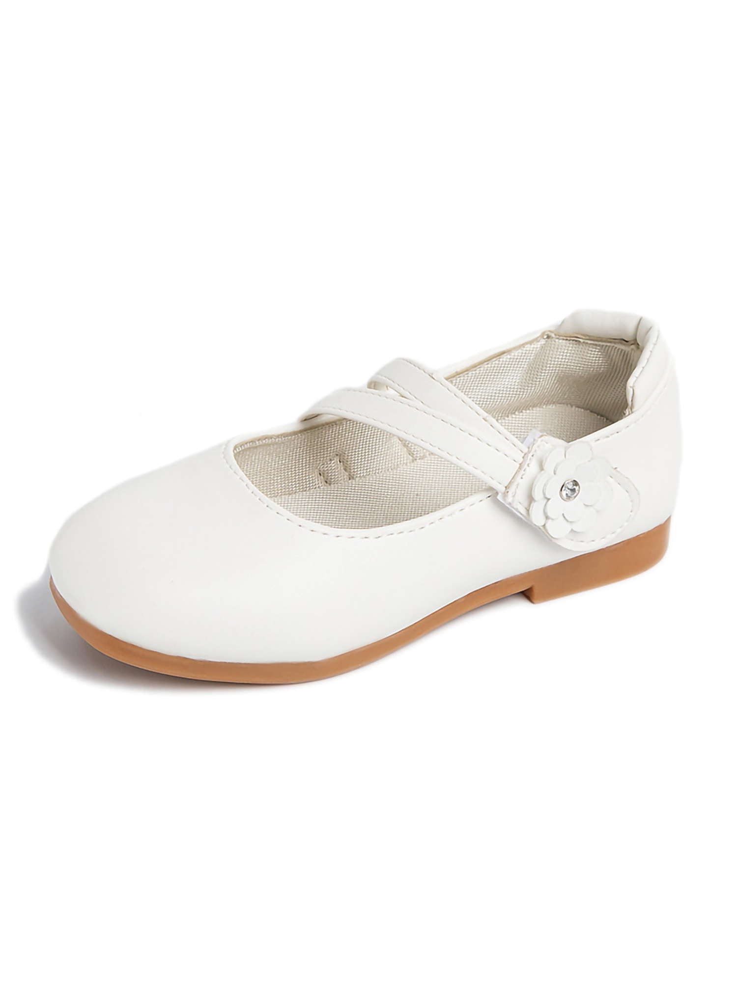 Frontwalk Children Dress Shoes Uniform Flats Flower Princess Shoe Dance