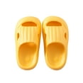thumbnail image 1 of Frontwalk Children Shower Slippers Slip On Slide Sandals Flat Water Shoes Pool Lightweight Clogs Girls Backless Yellow 11.5C-12C, 1 of 6
