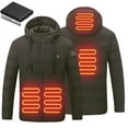 thumbnail image 1 of Frontwalk Heated Coat for Men Electric Heating Jackets with Power Bank USB Heating Jacket Thermal Winter Warm Outwear  Green+Power Bank XL, 1 of 12