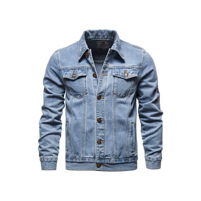 LZLER Hoodie Jean Jacket for Men,Casual Slim Fit Men's Denim Jacket with  Hood : : Clothing, Shoes & Accessories