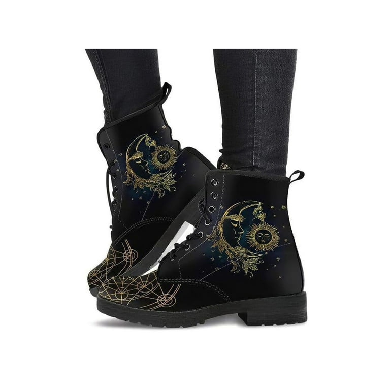 Floral work boots top