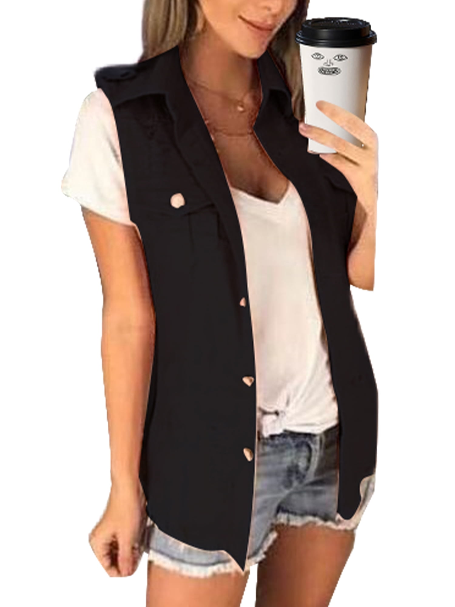Summer vests hotsell plus size