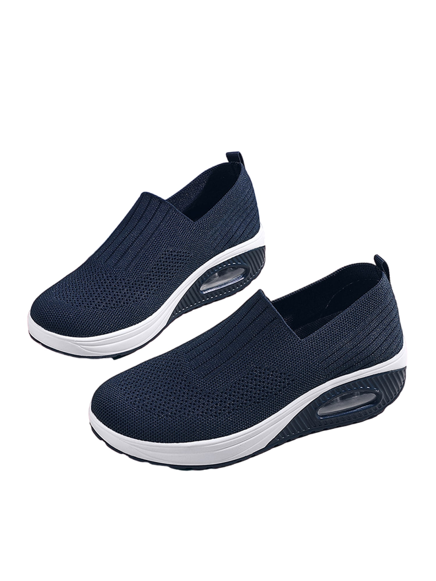 Frontwalk Ladies Casual Shoes Knit Upper Sneakers Platform Walking Shoe