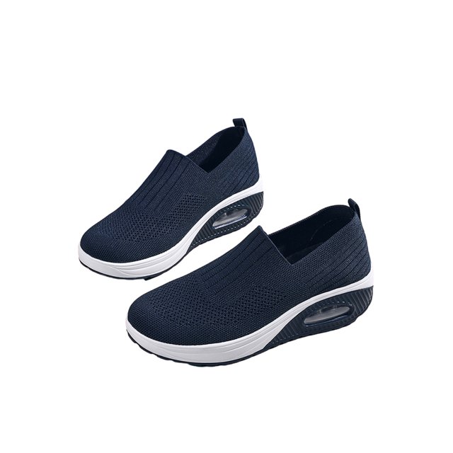 Frontwalk Ladies Casual Shoes Knit Upper Sneakers Platform Walking Shoe