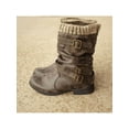 thumbnail image 1 of Frontwalk Ladies Mid Calf Boot Block Chunky Slouch Boots Pull On Riding Bootie Office Non Slip Winter Shoes Women Buckle Strap Booties Gray 8, 1 of 4