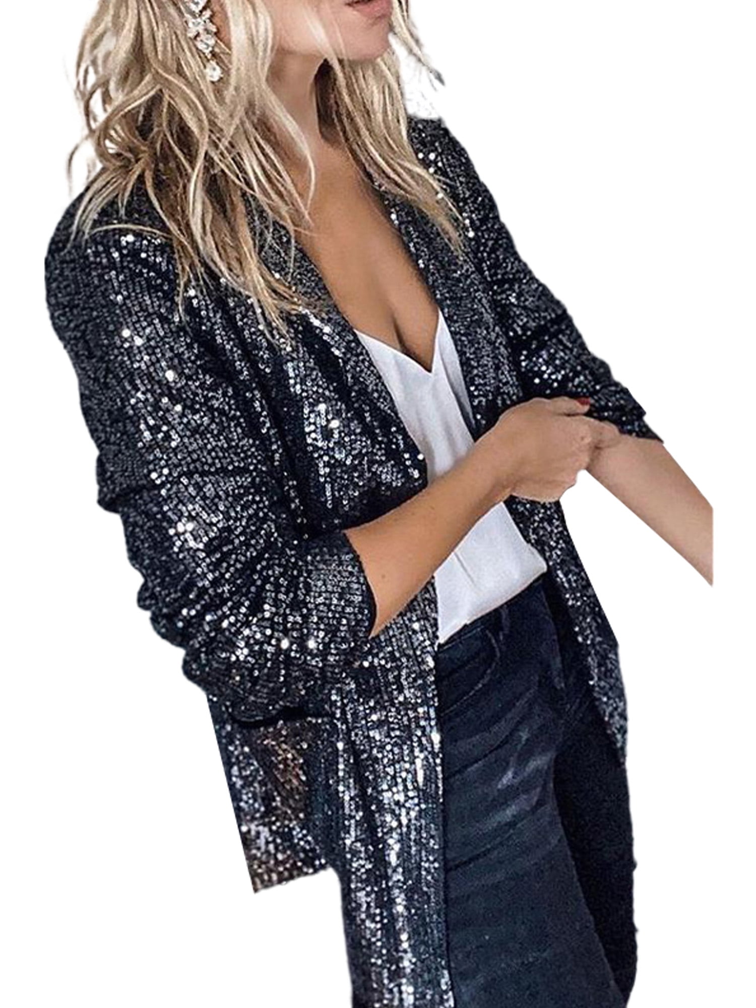 Ladies black sparkly cardigan store