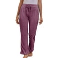 thumbnail image 1 of Frontwalk Womens Pajama Pants Comfy Plain Wide Leg Lounge Pants Sleepwear Drawstring Elastic Waist Long Pj Pyjamas Bottoms, 1 of 2