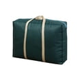 thumbnail image 1 of Frontwalk Large Capacity Clothes Storage Bag Organizer with Reinforced Handle for Comforters, Blankets, Pillows, Bedding, Closets, Bedrooms, Dorm Storage Box Container Army Green XL: 30.71x9.84x21.65", 1 of 3