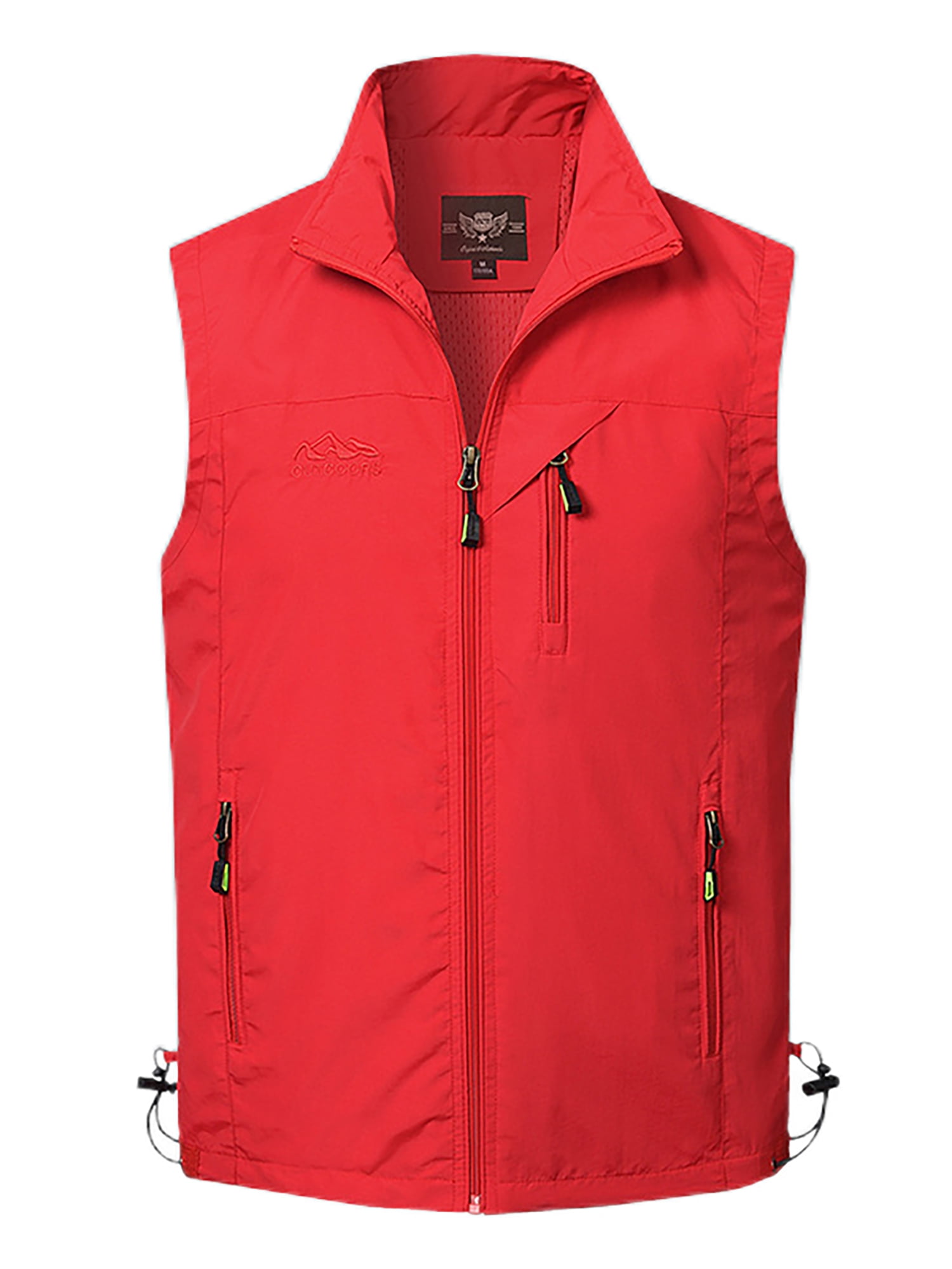 Frontwalk Lightweight Fall Zip Up Vest for Men Fashion Stand
