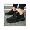 thumbnail image 1 of Frontwalk Man Sneakers Lace Up Trainers Closed Toe Shoes Running Non Slip Males Low Top Black 9.5, 1 of 8