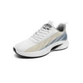 thumbnail image 1 of Frontwalk Men Athletic Shoes Fitness Workout Running Shoe Sport Sneakers Gym Comfort Trainers Mens Knit Upper Walking White 10.5, 1 of 9