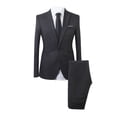 thumbnail image 1 of Frontwalk Men Blazer Suits 2 Piece Slim Fit Suit Single Breasted Plian Suit Jackets Blazer Formal Wedding Suit Tuxedo Set, 1 of 2