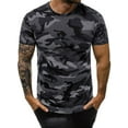 thumbnail image 1 of Frontwalk Men Comfy Short Sleeve T Shirts Camouflage Print Casual Basic Tee Mens Crew Neck Sport Blouse, 1 of 2