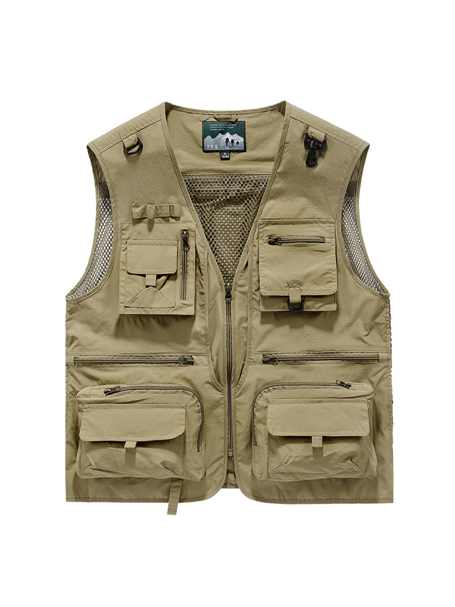 Vest With Pockets Mens Work Vest Summer Travel Photo Vest Cargo
