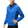 thumbnail image 1 of Frontwalk Men Tops T-Shirts Casual Full Zip Windbreaker Jackets Long Sleeve Waterproof Shirt Women Summer Coats, 1 of 4
