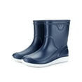 thumbnail image 1 of Frontwalk Men's Garden Shoes Lightweight Rubber Boot Slip Resistant Rain Boots Work Slip-On Waterproof Mens Wide Calf Rainboot Blue White Background 8, 1 of 2